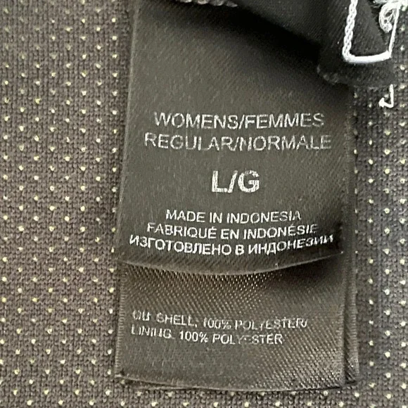 The North Face Womens Fleece Jacket Lime Green Windwall Full Zip L G - Picture 5 of 8